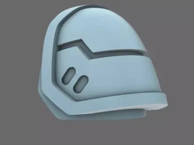 Space Knights V7 Iron Eagle Shoulder Pads 3D print model