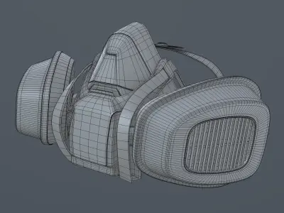 Mask Reusable Respirator 3M Respirator 3D model