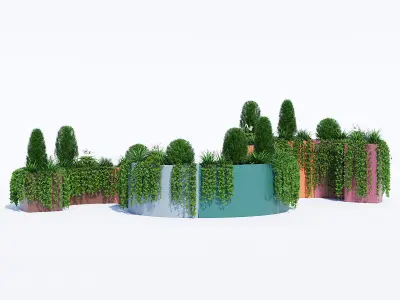 Modular Planters part 2 3D model