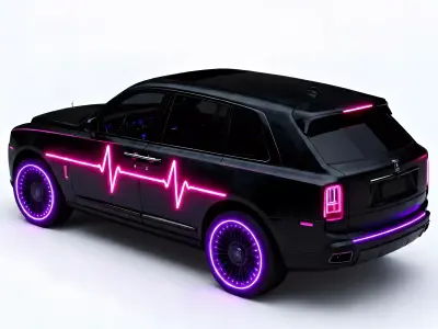 Heartbreaker Apocalyptic SUV 3D Model Low-poly 3D model