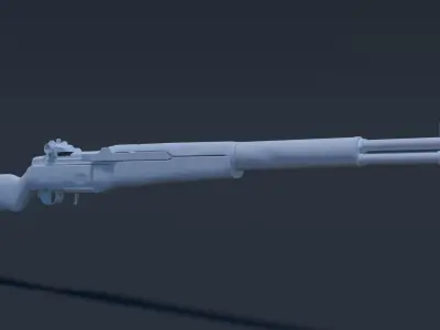 M1 Garand High Poly 3D model