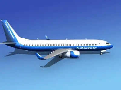 Boeing 737-800 Pacifica Charter 3D model