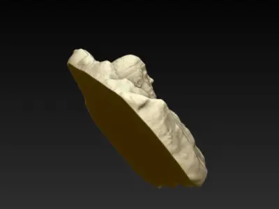 Relief of Fallen Warrior 3D print model