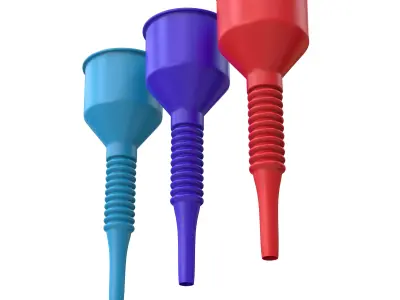 Long Flexible Funnel 3D model