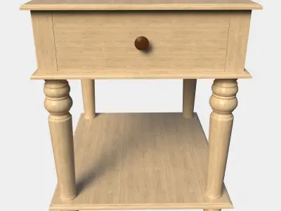 Hultgren 26 Tall End Table with Storage 3D model