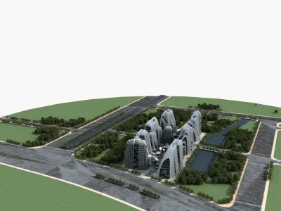 Office Building 3D model 424