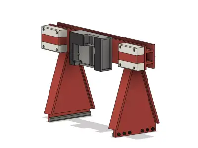 OO Model Railway Modern Buffer Stops V2 3D print model