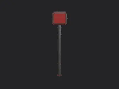 giant curse hammer Low-poly 3D model