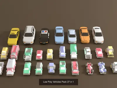 Low poly game ready models pack by Furkhatovich-cg