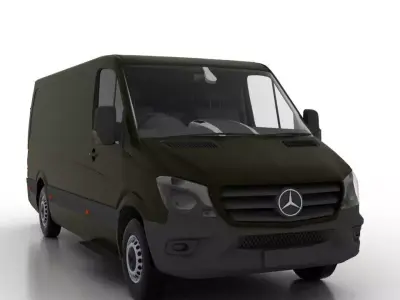 Mercedes Benz Sprinter L2H1 2015 Cargo UK 3D model