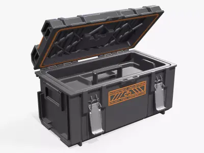 Toolbox tool case Low-poly 3D model