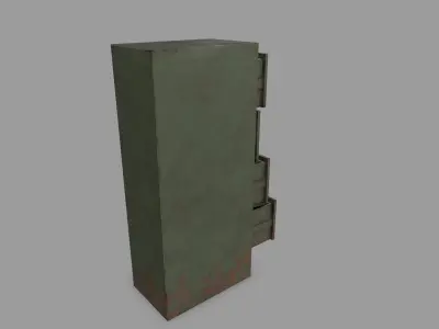 Cabinet metal filing Low-poly 3D model purchase