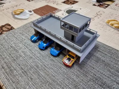 Pit stop garage 1 64 3D print model