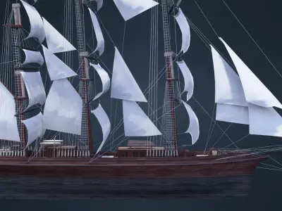 Old Ship 3D model by sky3dcsk