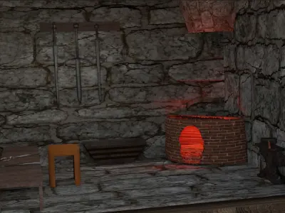 Blacksmith Forge 3D model