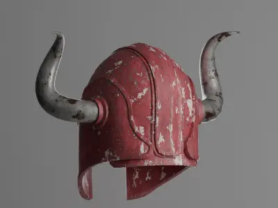 Knight Helmet 01 3D model 3D model