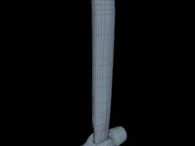 Hammer Middle Poly 3D model