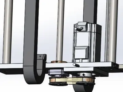 The stack-type loading mechanism 3D model