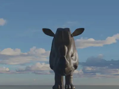 Rhinoceros rhino 3D model
