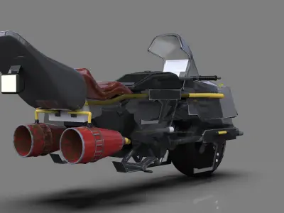 HOVER BIKE APACHE 3D model