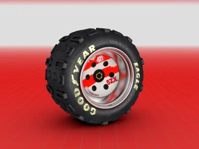 Futuristic Van Wheel 3D model