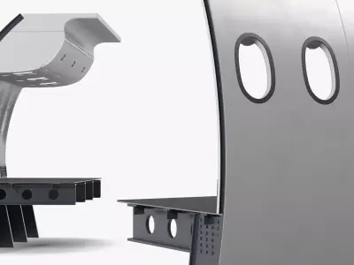 Passenger Aircraft Wall Section Module 3D model