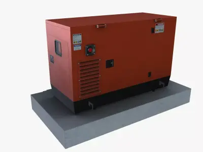 Generator Low-poly 3D model