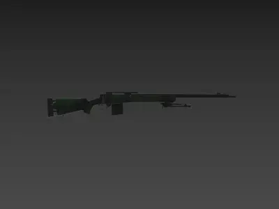 M24 Gun Textured 3D Model CXC Low-poly 3D model