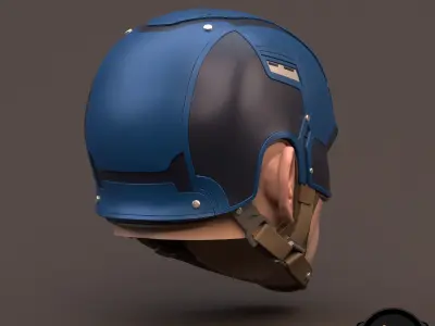 Captain America Steve Rogers 3D printable for action figures 3D print model