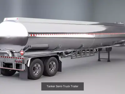 Terminal Tractor and Trailers  3D Model Pack