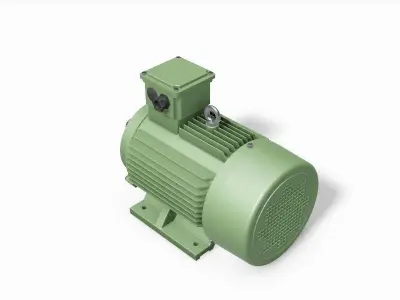 132S B34a Top IEC electric motor - 3D CAD model 3D model