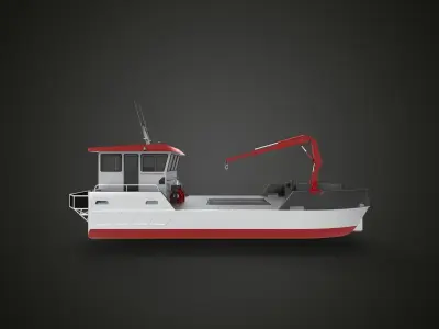 river boat I 3D model