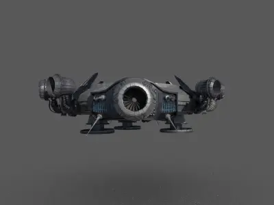 Mothership spaceship 3D model