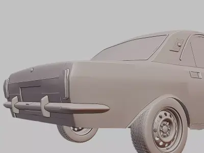 GAZ 24 Volga Soviet Sedan 3D Printable Model 3D print model