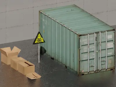 Industry Pack Low-poly 3D model