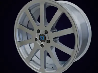 Sport Rim 004 Free low-poly 3D model