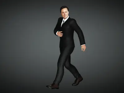 Elon Musk- Realistic Character 3D model 3D model