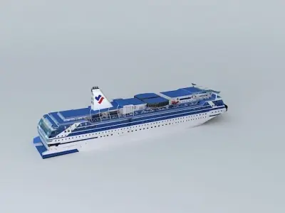 Silja Festival cruiseferry Free 3D model