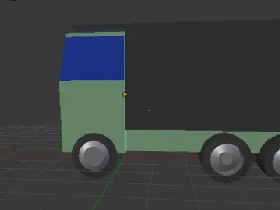 2019 Kenworth cabover dump truck 3D model
