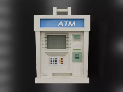 ATM Keychain 3D Model 3D model