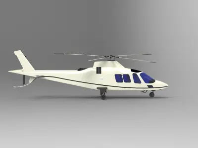 Helicopter AW109 3D model