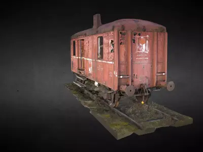 Red Wagon 3D model purchase