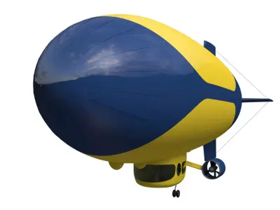Airship 3D model 2