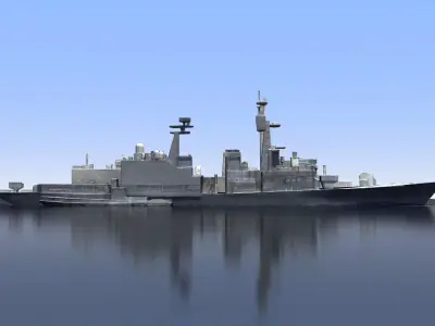 battleship 3D model by jossehama