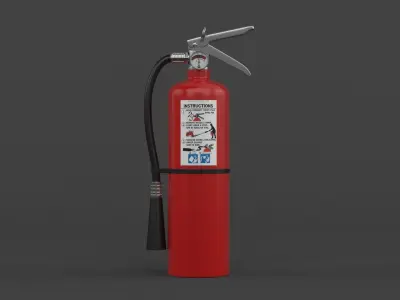 Fire Extinguisher 3D model 23