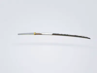 katana samurai sword 3D model 4
