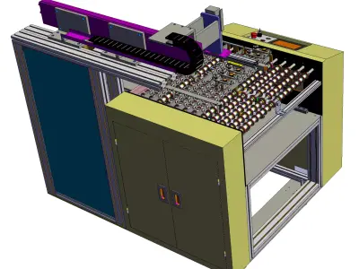 Automatic pick and place machine 3D model
