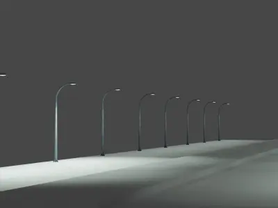 street light  Free low-poly 3D model