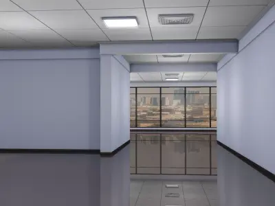 Empty Office Interior 3D model
