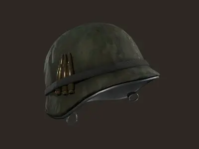 Military helmet Low-poly 3D model get